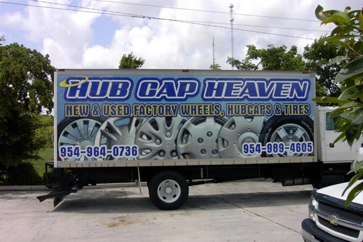 Full color custom box truck wrap - a real attention getter!